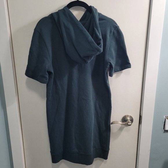 Small Twik Recycled Cotton Short Sleeve Hoodie Dress - Picture 3 of 9